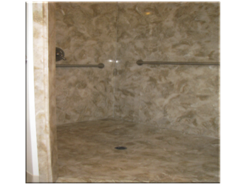 Cultured Marble Wheel Chair Shower