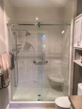 Cultured Marble Walk-In Shower